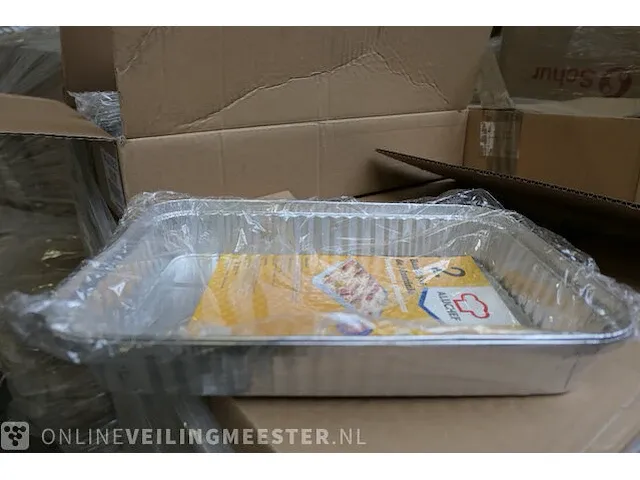 Ca. 500x aluminium bakje aluchef, 2200cc - afbeelding 4 van  6