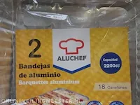 Ca. 500x aluminium bakje aluchef, 2200cc - afbeelding 5 van  6