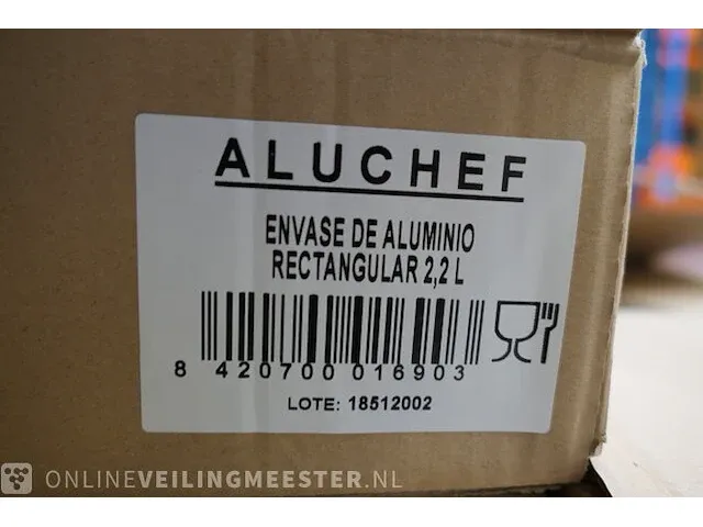 Ca. 500x aluminium bakje aluchef, 2200cc - afbeelding 6 van  6