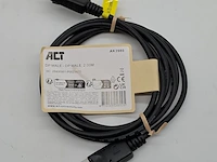 Ca. 500x display port kabel, act, ak3980 dp male 2.00m - afbeelding 1 van  5