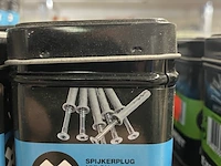 Ca. 500x expanded diverse pluggen en ijzerwaren in blik - afbeelding 4 van  10