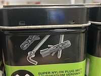 Ca. 500x expanded diverse pluggen en ijzerwaren in blik - afbeelding 6 van  10