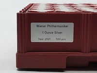 Ca. 500x zilveren munt, wiener philarmoniker, 2021 - afbeelding 7 van  8