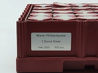 Ca. 500x zilveren munt, wiener philarmoniker, 2021 - afbeelding 7 van  8