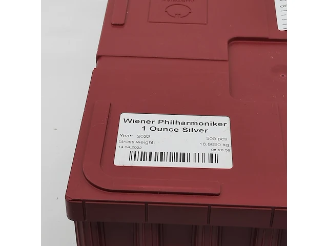 Ca. 500x zilveren munt wiener philarmoniker, 2022 - afbeelding 6 van  7