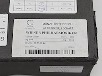 Ca. 500x zilveren munt wiener philarmoniker, republic osterreich, 2014 - afbeelding 2 van  10