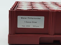 Ca. 500x zilveren munt, wiener philarmoniker - afbeelding 7 van  8