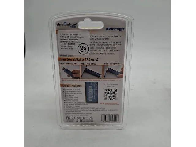 Ca. 50x beveiligde usb-stick, istorage, datashur pro, 4gb - afbeelding 2 van  3