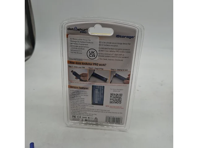 Ca. 50x beveiligde usb-stick, istorage, datashur pro, 4gb - afbeelding 2 van  3