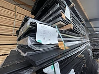 Ca. 50x douglas veer en groef zwart gecoat, 18x190mm, lengte 400cm - afbeelding 2 van  3