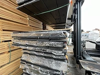 Ca. 50x douglas veer en groef zwart gecoat, 18x190mm, lengte 400cm - afbeelding 3 van  3