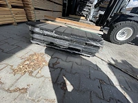 Ca. 50x douglas veer en groef zwart gecoat, 18x190mm, lengte 400cm - afbeelding 3 van  3