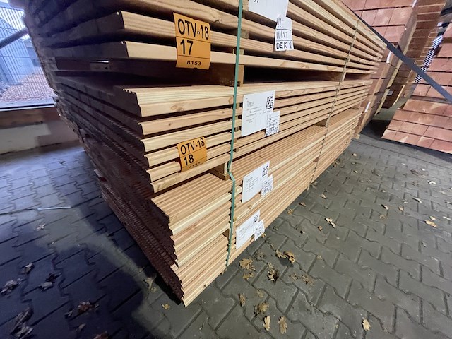 Ca. 50x douglas vlonderplanken, 25x140mm, lengte 300cm - afbeelding 4 van  5