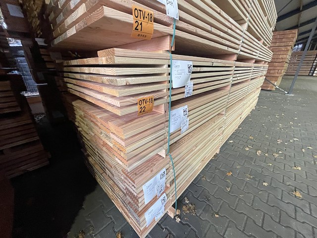 Ca. 50x douglas vlonderplanken, 25x140mm, lengte 500cm - afbeelding 4 van  4