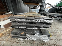 Ca. 50x douglas wisselsponning/ halfhoutsrabat zwart gecoat, 18x190mm, lengte 500cm - afbeelding 3 van  3