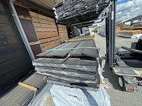 Ca. 50x douglas wisselsponning/halfhoutsrabat zwart gecoat, 18x190mm, lengte 400cm - afbeelding 1 van  3