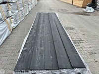 Ca. 50x douglas zweeds rabat zwart gecoat , 25x195mm, lengte 360cm