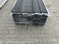 Ca. 50x douglas zweeds rabat zwart gecoat , 25x195mm, lengte 360cm - afbeelding 3 van  4