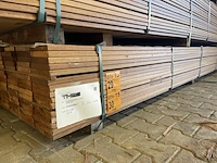 Ca. 50x guyana teak vlonderplanken, 21x145mm, lengte 365cm - afbeelding 4 van  4