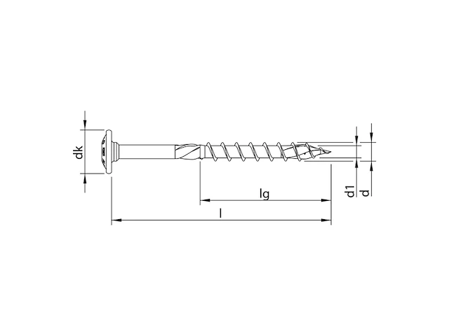 Ca. 50x heco-topix-plus a2 8,0 x 280, plaatkop, t-drive, tg - afbeelding 4 van  4