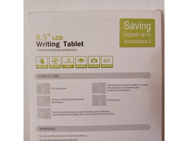 Ca. 50x lcd writing tablet - afbeelding 5 van  10