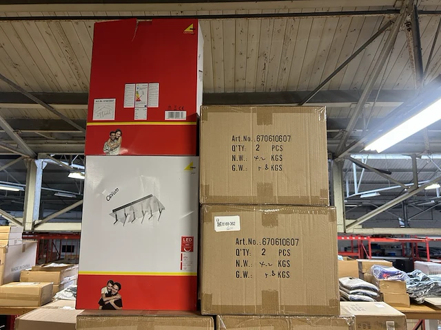 Ca. 50x plafondlamp 6-lichts led geïntegreerd, trio - afbeelding 3 van  6