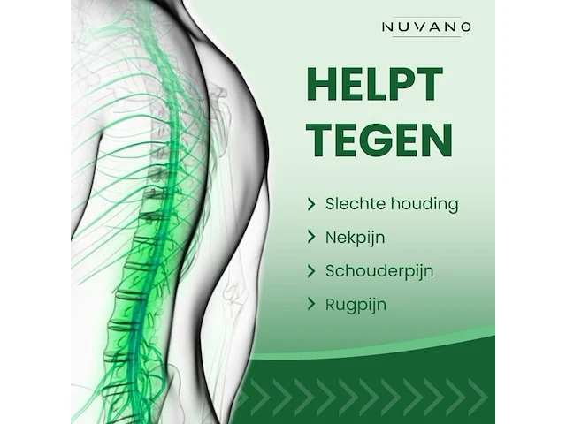 Ca. 50x postuur corrector, rugbrace, houding corrector nuvano - afbeelding 5 van  5