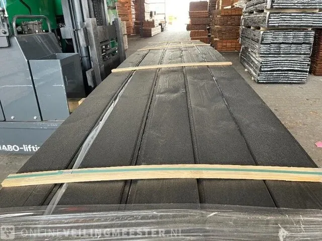 Ca. 50x wisselsponning (sponningplanken) , 16x178mm, lengte 500cm - afbeelding 1 van  3