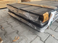 Ca. 50x wisselsponning/halfhoutsrabat zwart gecoat, 18x190mm, lengte 400cm - afbeelding 3 van  3