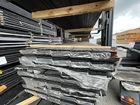 Ca. 50x zweeds rabat zwart gecoat, 16x195mm, lengte 400cm - afbeelding 3 van  3