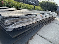 Ca. 50x zweeds rabat zwart gecoat, 16x195mm, lengte 450cm - afbeelding 2 van  3