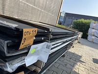 Ca. 50x zweeds rabat zwart gecoat, 21x190mm, lengte 400cm - afbeelding 2 van  3