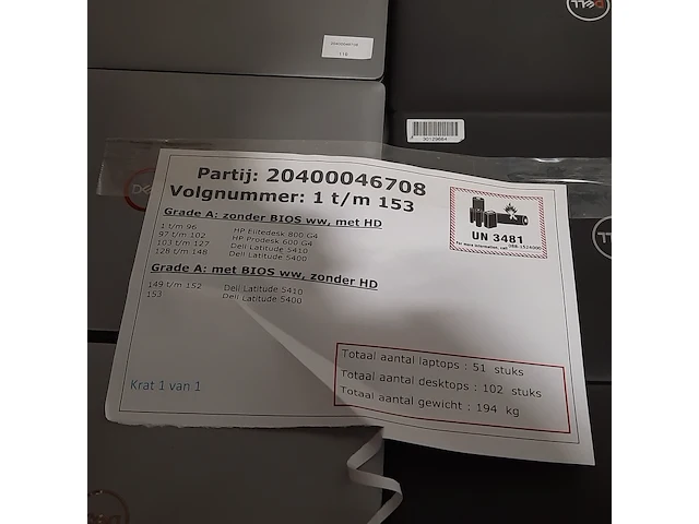 Ca. 51x laptop, dell, o.a latitude 5400 - afbeelding 13 van  13