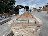 Ca. 54x angelim pedra regels fijnbezaagd, 52x75mm, lengte 275cm - afbeelding 1 van  3
