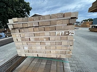 Ca. 54x angelim pedra regels fijnbezaagd, 52x75mm, lengte 275cm - afbeelding 3 van  3