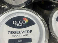 Ca. 54x blikken tegelverf, decocraft, hoogglans, wit - afbeelding 2 van  4