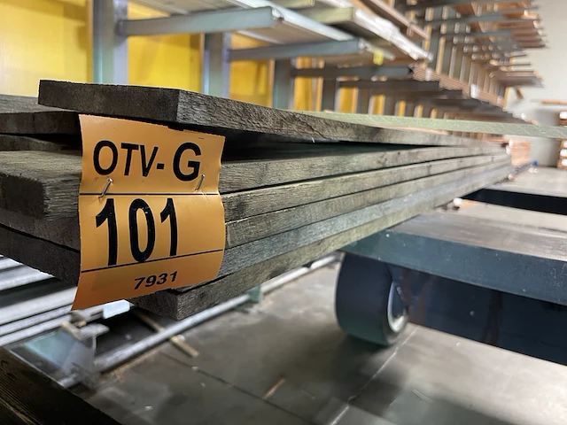 Ca. 54x eiken planken, 18x140mm, lengte 180cm - afbeelding 2 van  3