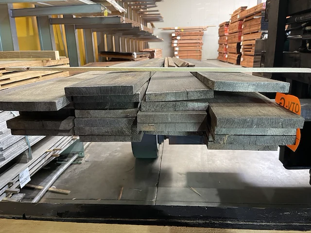 Ca. 54x eiken planken, 18x140mm, lengte 180cm - afbeelding 3 van  3