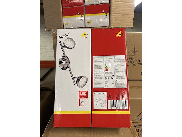 Ca. 54x led plafondlamp 2-lichts, trio, bolou - afbeelding 1 van  5