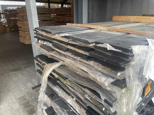 Ca. 54x veer en groef zwart gecoat, 18x185mm, lengte 500cm - afbeelding 3 van  3