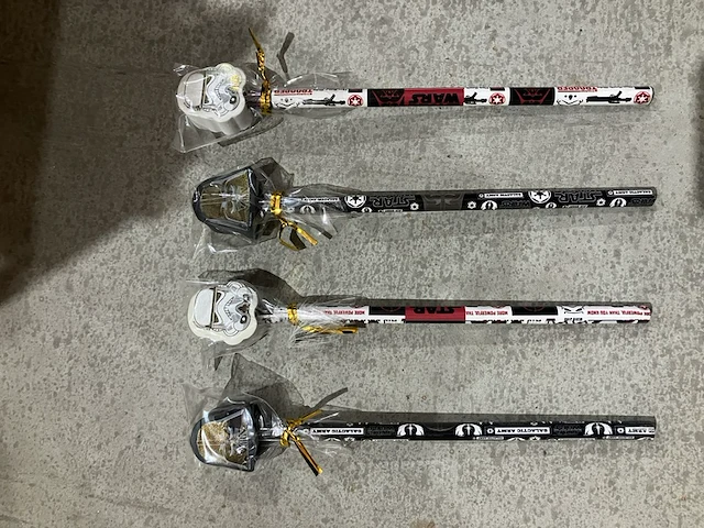 Ca. 550x star wars potloden met gum - afbeelding 3 van  5