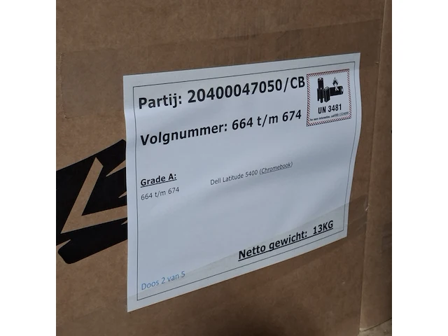 Ca. 55x chromebook, dell, latitude 5400 - afbeelding 6 van  16