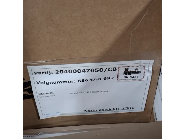 Ca. 55x chromebook, dell, latitude 5400 - afbeelding 7 van  16