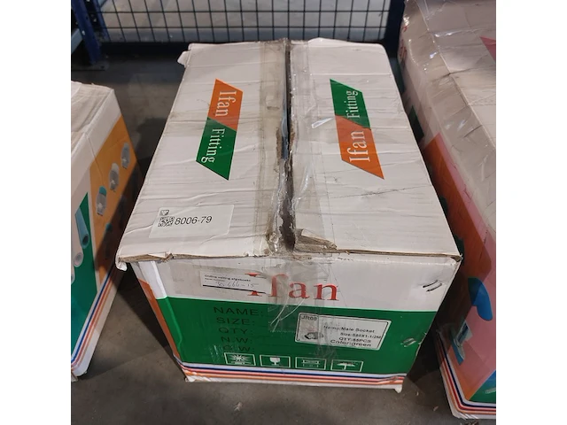 Ca. 55x koppeling recht 1 1/2 x 50mm messing ppr bui , ifan, groen, 2023 - afbeelding 5 van  5