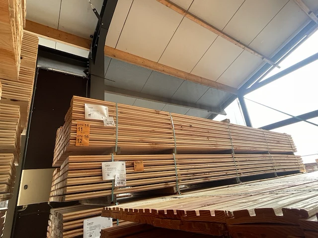 Ca. 56x douglas design/triple/deens profiel, 22x142mm, lengte 500cm - afbeelding 4 van  4