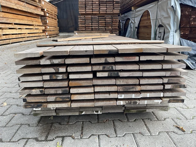 Ca. 56x guyana ipé planken geschaafd, 21x120mm, lengte 365cm - afbeelding 3 van  3