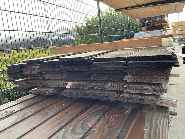 Ca. 58x douglas wisselsponning, 18x190mm, lengte 300cm - afbeelding 3 van  3