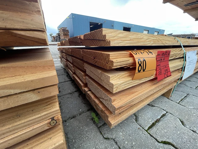 Ca. 58x douglas zweeds rabat, 26x195mm, lengte 400cm - afbeelding 3 van  3