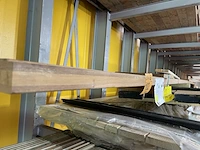 Ca. 5x bankirai onderregels, 44x68mm, lengte 590cm - afbeelding 2 van  3