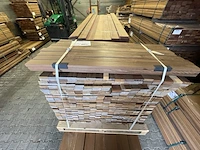 Ca. 600x ipé country grade planken geschaafd, 21x70mm, lengte 576/65cm, 24/125cm - afbeelding 1 van  3